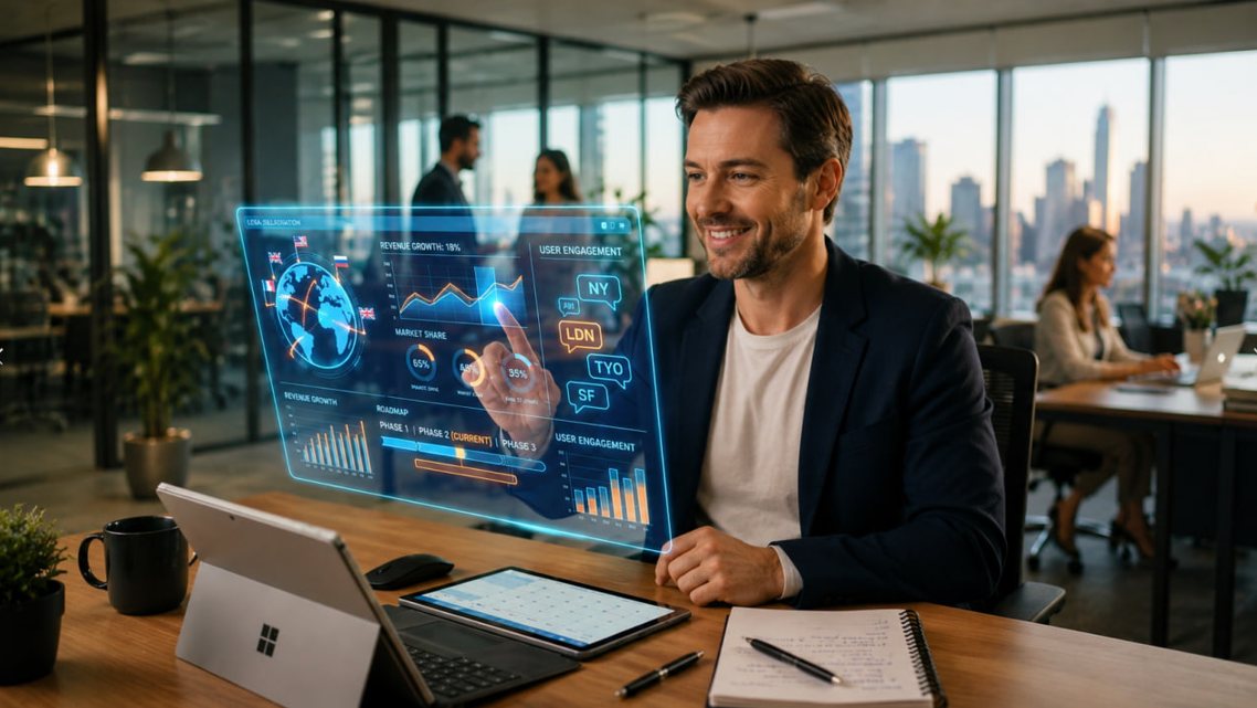 KI Dashboard für Unternehmensdaten und Automatisierung